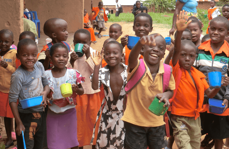 School lunch programme in Malawi and selling sustainable coffee 